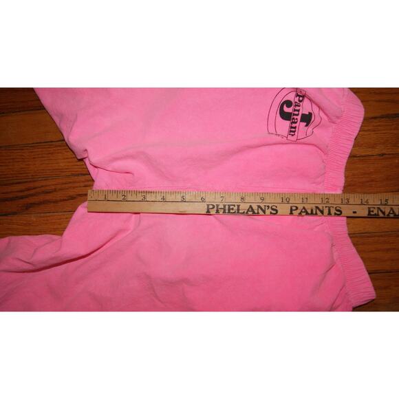 Vintage 90s Panama Jack Bright Neon Pink Small Beach Cotton Pants USA Made - Picture 9 of 12